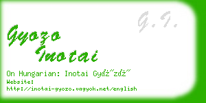 gyozo inotai business card